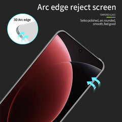 MOFI 9H 3D Hot Bending Tempered Glass Film, For Xiaomi 15 Ultra, For Xiaomi 15 Pro, For Xiaomi 14 Ultra, For Xiaomi 14 Pro, For Xiaomi Redmi Note13 Pro+, For Xiaomi Civi 3, For Redmi Note 14 Pro 5G / 14 Pro+ 5G
