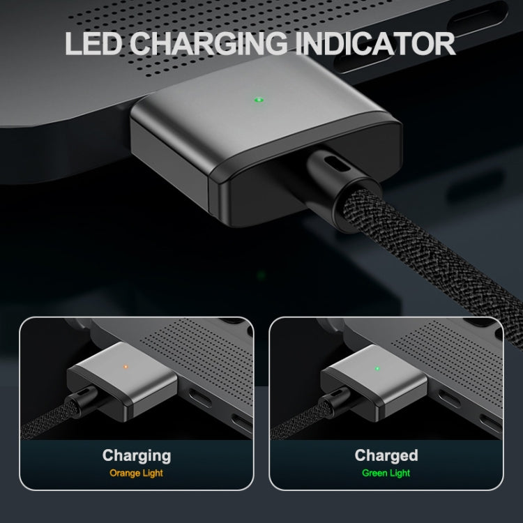 ENKAY 140W USB-C / Type-C to MagSafe 3 Nylon Braided Magnetic Charging Cable with LED Indicator for MacBook 6.6FT, ENKAY Grey, ENKAY Blue