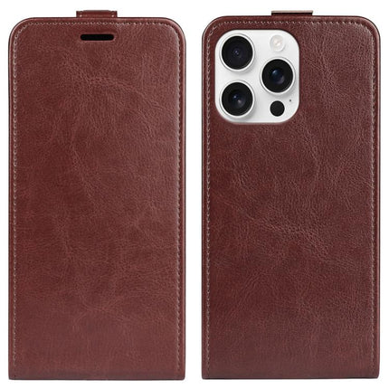 R64 Texture Single Vertical Flip Leather Phone Case, For iPhone 18 Pro / 17 Pro, For iPhone 18 Pro Max / 17 Pro Max, For iPhone 17e / 16e, For iPhone 17, For iPhone Air, For iPhone 16 Pro Max