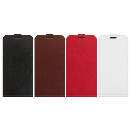 R64 Texture Single Vertical Flip Leather Phone Case, For iPhone 15