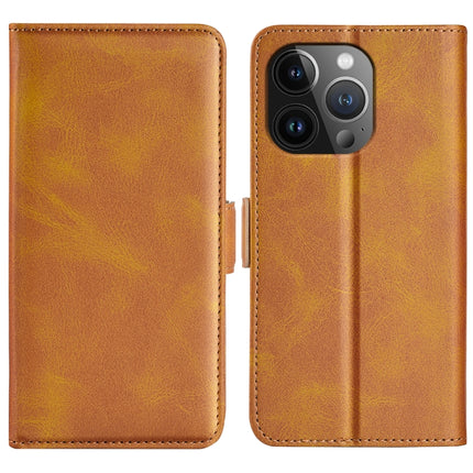Dual-side Magnetic Buckle Horizontal Flip Leather Phone Case, For iPhone 16, For iPhone 15 Pro Max, For iPhone 15 Pro, For iPhone 15 Plus