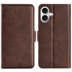 Dual-side Magnetic Buckle Horizontal Flip Leather Phone Case