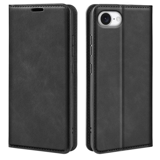 Retro-skin Magnetic Suction Leather Phone Case