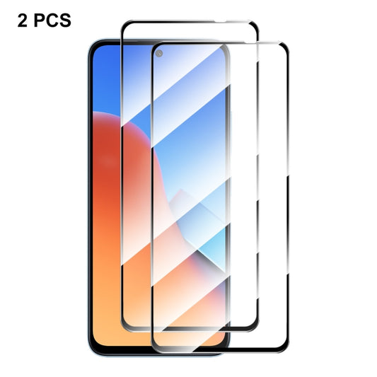 2pcs ENKAY Hat-Prince Full Glue High Aluminum-silicon Tempered Glass Film, For Xiaomi Redmi 12, For Xiaomi Poco C51 4G, For Xiaomi Redmi A1+ / A2+ 4G, For Xiaomi Poco C50 4G