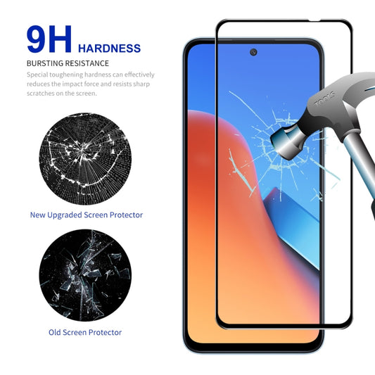 2pcs ENKAY Hat-Prince Full Glue High Aluminum-silicon Tempered Glass Film, For Xiaomi Redmi 12, For Xiaomi Poco C51 4G, For Xiaomi Redmi A1+ / A2+ 4G, For Xiaomi Poco C50 4G