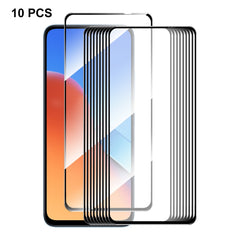 10pcs ENKAY Hat-Prince Full Glue High Aluminum-silicon Tempered Glass Film, For Redmi A4 5G, For Redmi Note 14 5G, For Xiaomi 14T, For Xiaomi Redmi 14C, For Redmi K70 Ultra, For Xiaomi Poco M6 Pro 4G, For Xiaomi Redmi A3, For Xiaomi Poco M6 5G