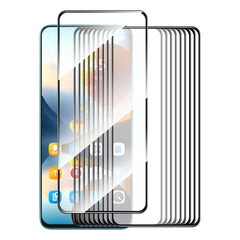 10pcs ENKAY Hat-Prince Full Glue High Aluminum-silicon Tempered Glass Film, For Redmi A4 5G, For Redmi Note 14 5G, For Xiaomi 14T, For Xiaomi Redmi 14C, For Redmi K70 Ultra, For Xiaomi Poco M6 Pro 4G, For Xiaomi Redmi A3, For Xiaomi Poco M6 5G