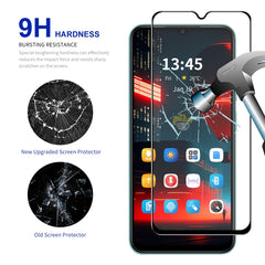 10pcs ENKAY Hat-Prince Full Glue High Aluminum-silicon Tempered Glass Film, For Xiaomi Poco C51 4G, For Xiaomi Redmi A1+ 4G / A2+ 4G, For Xiaomi Poco C50 4G
