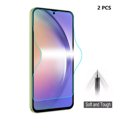 2pcs ENKAY Hat-Prince Full Glue Coverage Soft Explosion-proof Hydrogel Film, For Samsung Galaxy A26, For Samsung Galaxy S25 Ultra, For Samsung Galaxy A06 4G, For Samsung Galaxy S24 FE 5G, For Samsung Galaxy A36 5G / A56 5G, For Samsung Galaxy A16 4G / 5G