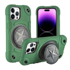 For iPhone 14 Pro Max / Dark Green+Black