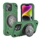 For iPhone 14 / Dark Green+Black