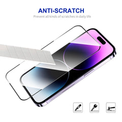 2pcs ENKAY Full Glue High Aluminum-silicon Tempered Glass Film, For iPhone 16 Pro Max, For iPhone 16 Pro, For iPhone 16 Plus, For iPhone 16, iPhone 16e, For iPhone 15 Pro Max, For iPhone 15 Pro, For iPhone 15 Plus, For iPhone 15