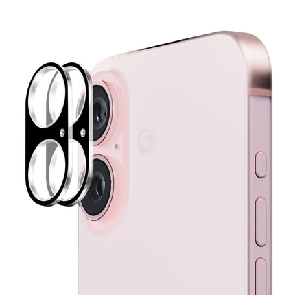 2pcs ENKAY Hat-Prince 9H Rear Camera Lens Tempered Glass Film, For iPhone 16 Pro / 16 Pro Max, For iPhone 16 / 16 Plus, For iPhone 15 Pro / 15 Pro Max, For iPhone 15 / 15 Plus