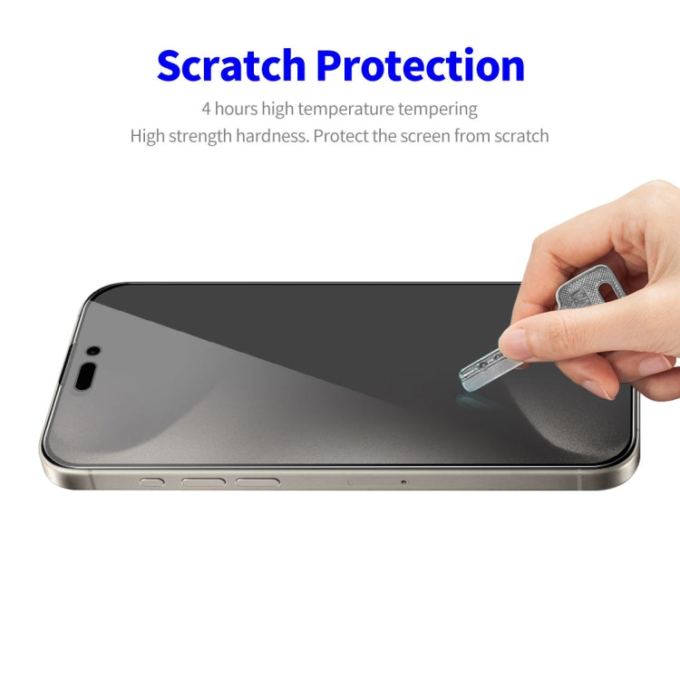 2pcs ENKAY Hat-Prince 28° Anti-peeping Tempered Glass Protector Full Screen Film, For iPhone 16 Pro Max, For iPhone 16 Pro, For iPhone 16 Plus, For iPhone 16, For iPhone 15 Pro Max, For iPhone 15 Pro, For iPhone 15 Plus, For iPhone 15