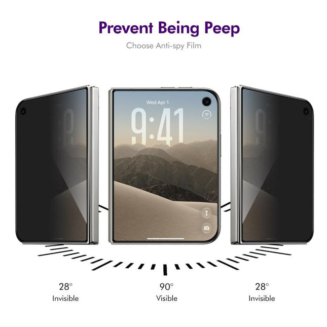 2pcs ENKAY Hat-Prince 28° Anti-peeping Tempered Glass Protector Full Screen Film, For iPhone 17 Pro Max, For iPhone 17 Pro, For iPhone 17, For iPhone Air, For iPhone 16 Pro Max, For iPhone 16 Pro, For iPhone 16 Plus, For iPhone 16, For iPhone 15 Pro Ma...