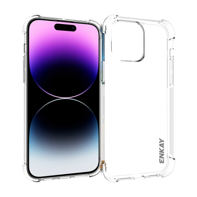 ENKAY Hat-Prince Transparent TPU Shockproof Phone Case, For iPhone 18 Pro / 17 Pro, For iPhone 18 Pro Max / 17 Pro Max, For iPhone 17e / 16e, For iPhone 17, For iPhone Air, For iPhone 16 Pro Max, For MagSafe Battery Pack, For iPhone 16 Pro             ...
