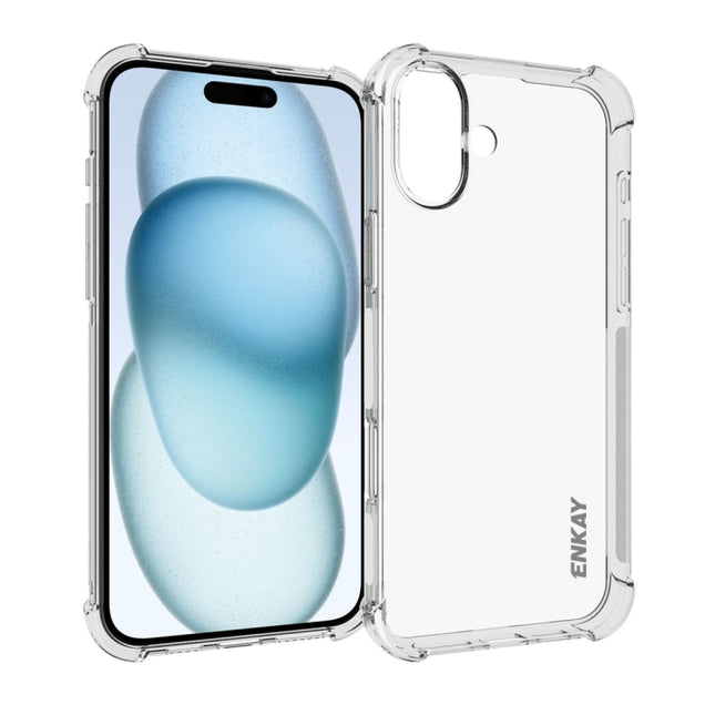 ENKAY Hat-Prince Transparent TPU Shockproof Phone Case, For iPhone 18 Pro / 17 Pro, For iPhone 18 Pro Max / 17 Pro Max, For iPhone 17e / 16e, For iPhone 17, For iPhone Air, For iPhone 16 Pro Max, For MagSafe Battery Pack, For iPhone 16 Pro             ...