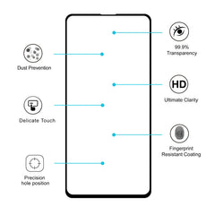 For Xiaomi Poco F5 Pro / Redmi K60 / K60 Pro 2pcs ENKAY Hat-Prince Full Glue 0.26mm 9H 2.5D Tempered Glass Full Film