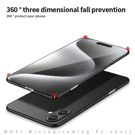MOFI Fandun Series Frosted PC Ultra-thin All-inclusive Phone Case, For iPhone 16, For iPhone 15 Pro Max, For iPhone 15 Pro, For iPhone 15 Plus