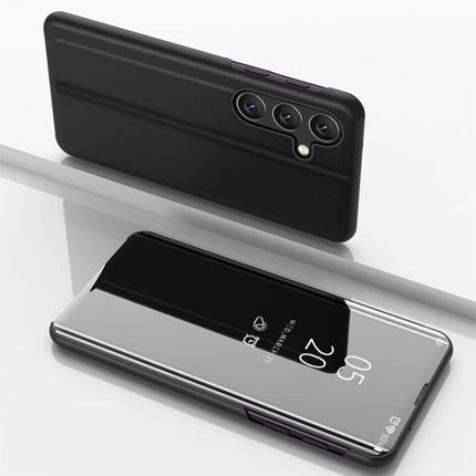 Plated Mirror Horizontal Flip Leather Phone Case with Holder, For Galaxy A05s, For Galaxy A25 Global, For Galaxy S23 FE 5G