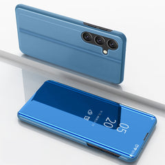 Plated Mirror Horizontal Flip Leather Phone Case with Holder, For Samsung Galaxy A26 5G, For Samsung Galaxy A36 5G, For Samsung Galaxy S25 5G