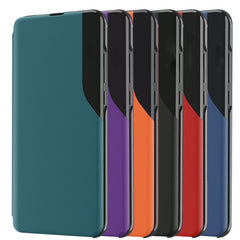 Attraction Flip Holder Leather Phone Case, For Samsung Galaxy S24 5G, For Samsung Galaxy A15, For Samsung Galaxy A05s, For Samsung Galaxy M34 5G