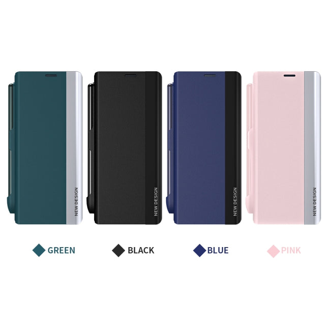 Side Electroplating Adsorption Ultra-thin Leather Phone Case with Pen, For  Samsung Galaxy Z Fold 5   5G