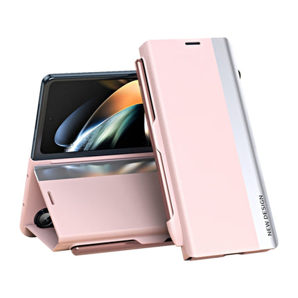 Side Electroplating Adsorption Ultra-thin Leather Phone Case with Pen, For  Samsung Galaxy Z Fold 5   5G