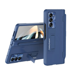 Integrated Folding Hinge Leather Phone Case, No Pen, For Samsung Galaxy Z Fold6, For  Samsung Galaxy Z Fold5 5G