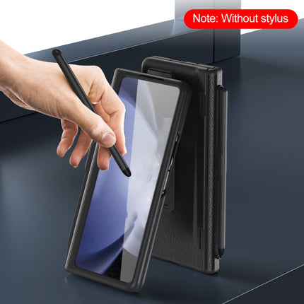 Integrated Folding Hinge Leather Phone Case, No Pen, For Samsung Galaxy Z Fold6, For  Samsung Galaxy Z Fold5 5G