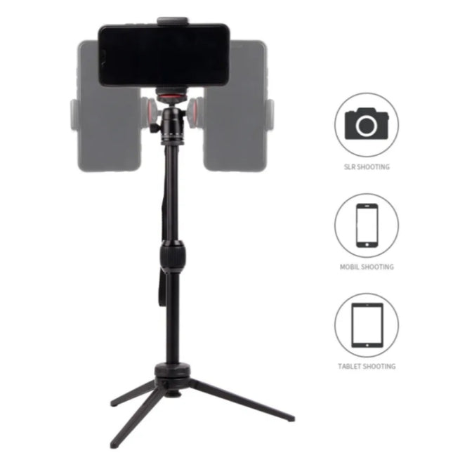JMARY MT68 Aluminum Alloy Telescopic Portable Selfie Mini SLR Camera Phone Tripod, MT68