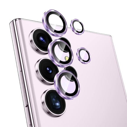 NORTHJO Camera Lens Protector Tempered Glass CD Vein Metal Ring Film, For Samsung Galaxy A24, For Samsung Galaxy A54 5G, For Samsung Galaxy S23 Ultra 5G, For Samsung Galaxy A14 / A34, For Samsung Galaxy S23 / S23+ 5G