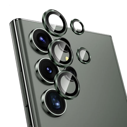 NORTHJO Camera Lens Protector Tempered Glass CD Vein Metal Ring Film, For Samsung Galaxy A24, For Samsung Galaxy A54 5G, For Samsung Galaxy S23 Ultra 5G, For Samsung Galaxy A14 / A34, For Samsung Galaxy S23 / S23+ 5G