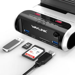 Wavlink ST336A SSD HDD Fast Offline Clone SATA  USB 3.0 External Hard Drive Case, ST336A