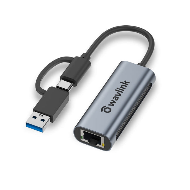 Wavlink NWU330GCA Gigabit Ethernet Adapter Type-C to 2.5 Network Card RJ45 LAN USB3.0 Converter, NWU330GCA