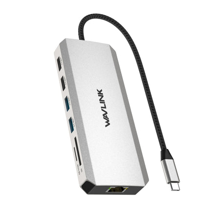 Wavlink UMD303 4K HDMI Multiport Adapter USB-C HUB Triple Monitor 12-in-1 Laptop Docking Station, UMD303