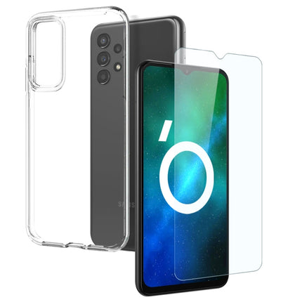 NORTHJO Transparent TPU Phone Case with Tempered Glass Film