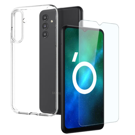 NORTHJO Transparent TPU Phone Case with Tempered Glass Film, For Galaxy A04s 4G, For Galaxy A53 5G, For Galaxy A73 5G, For Galaxy A33 5G, For Galaxy A13 4G, For Galaxy A13 5G