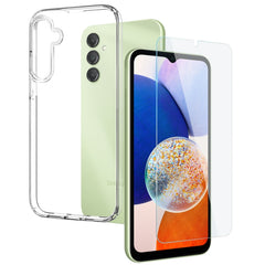 NORTHJO Transparent TPU Phone Case with Tempered Glass Film