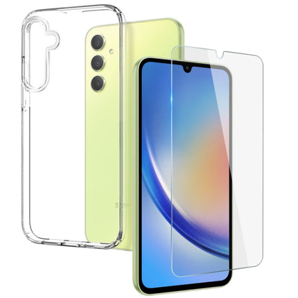 NORTHJO Transparent TPU Phone Case with Tempered Glass Film