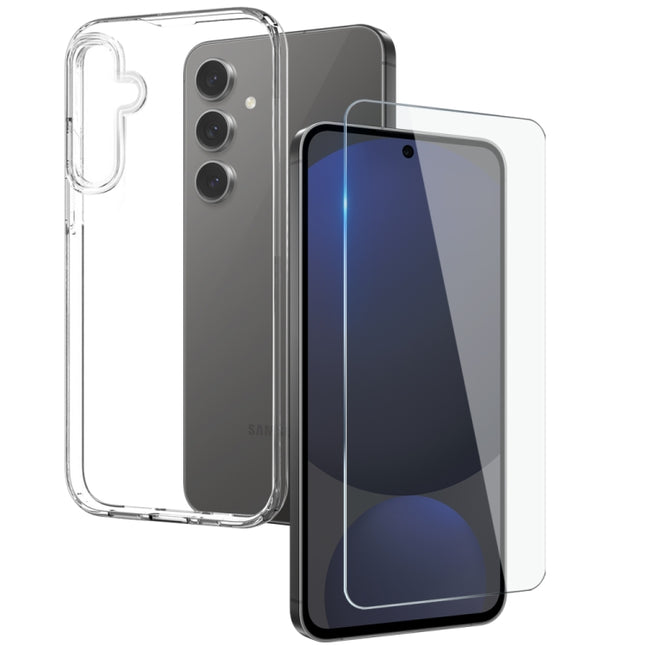 NORTHJO Transparent TPU Phone Case with Tempered Glass Film, For Galaxy A57 5G, For Galaxy A37 5G, For Galaxy A27 5G, For Galaxy S25 FE 5G, For Galaxy A17 5G / A17 4G, For Galaxy A07 5G / A07 4G, For Galaxy A26 5G, For Galaxy A36 5G                    ...