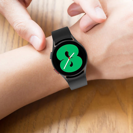 JUNSUNMAY Silicone Adjustable Strap + Full Coverage PMMA Screen Protector Kit, For Samsung Galaxy Watch5 Pro 45mm