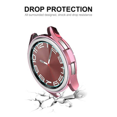 ENKAY Hat-Prince Electroplated Soft TPU Case + 0.2mm 9H Glass Screen Protector, For Samsung Galaxy Watch6 Classic 47mm, For Samsung Galaxy Watch6 Classic 43mm
