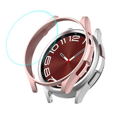 ENKAY Hat-Prince Electroplated Hard PC Case + 0.2mm 9H Glass Screen Protector, For Samsung Galaxy Watch6 Classic 47mm, For Samsung Galaxy Watch6 44mm, For Samsung Galaxy Watch6 40mm