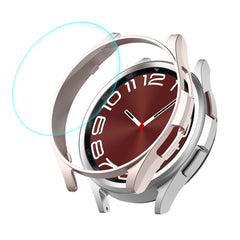 ENKAY Hat-Prince Electroplated Hard PC Case + 0.2mm 9H Glass Screen Protector, For Samsung Galaxy Watch6 Classic 47mm, For Samsung Galaxy Watch6 44mm, For Samsung Galaxy Watch6 40mm