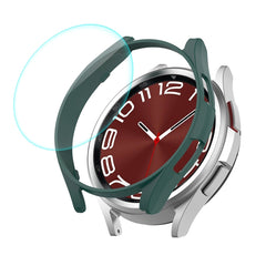 ENKAY Hat-Prince Electroplated Hard PC Case + 0.2mm 9H Glass Screen Protector, For Samsung Galaxy Watch6 Classic 43mm