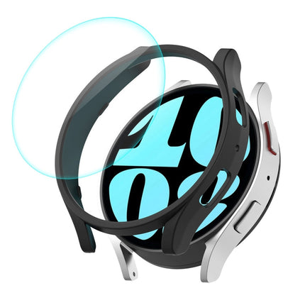 ENKAY Hat-Prince Electroplated Hard PC Case + 0.2mm 9H Glass Screen Protector, For Samsung Galaxy Watch6 Classic 47mm, For Samsung Galaxy Watch6 44mm, For Samsung Galaxy Watch6 40mm