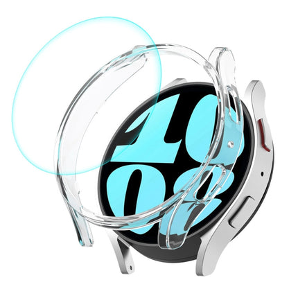 ENKAY Hat-Prince Electroplated Hard PC Case + 0.2mm 9H Glass Screen Protector, For Samsung Galaxy Watch6 Classic 47mm, For Samsung Galaxy Watch6 44mm, For Samsung Galaxy Watch6 40mm