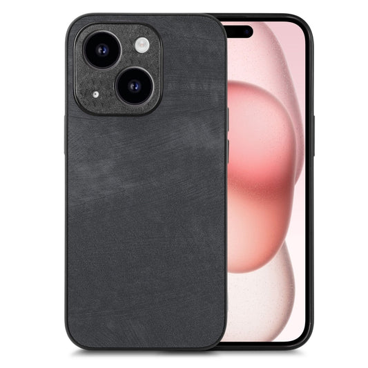 Vintage Leather PC Back Cover Phone Case, For iPhone 15, For iPhone 14 Plus, For iPhone 14, For iPhone 14 Pro