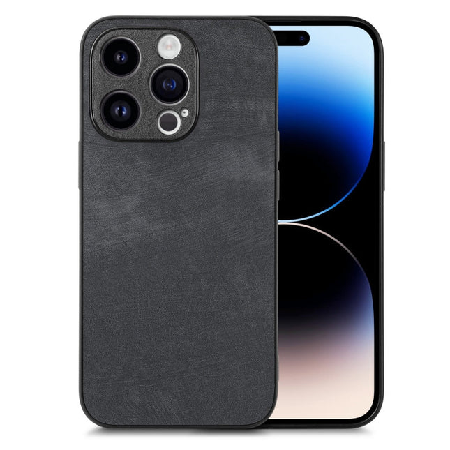 Vintage Leather PC Back Cover Phone Case, For iPhone 14 Pro Max, For iPhone 7 / 8 / SE 2022 / SE 2020, For iPhone 13 Pro Max, For iPhone 13 Pro